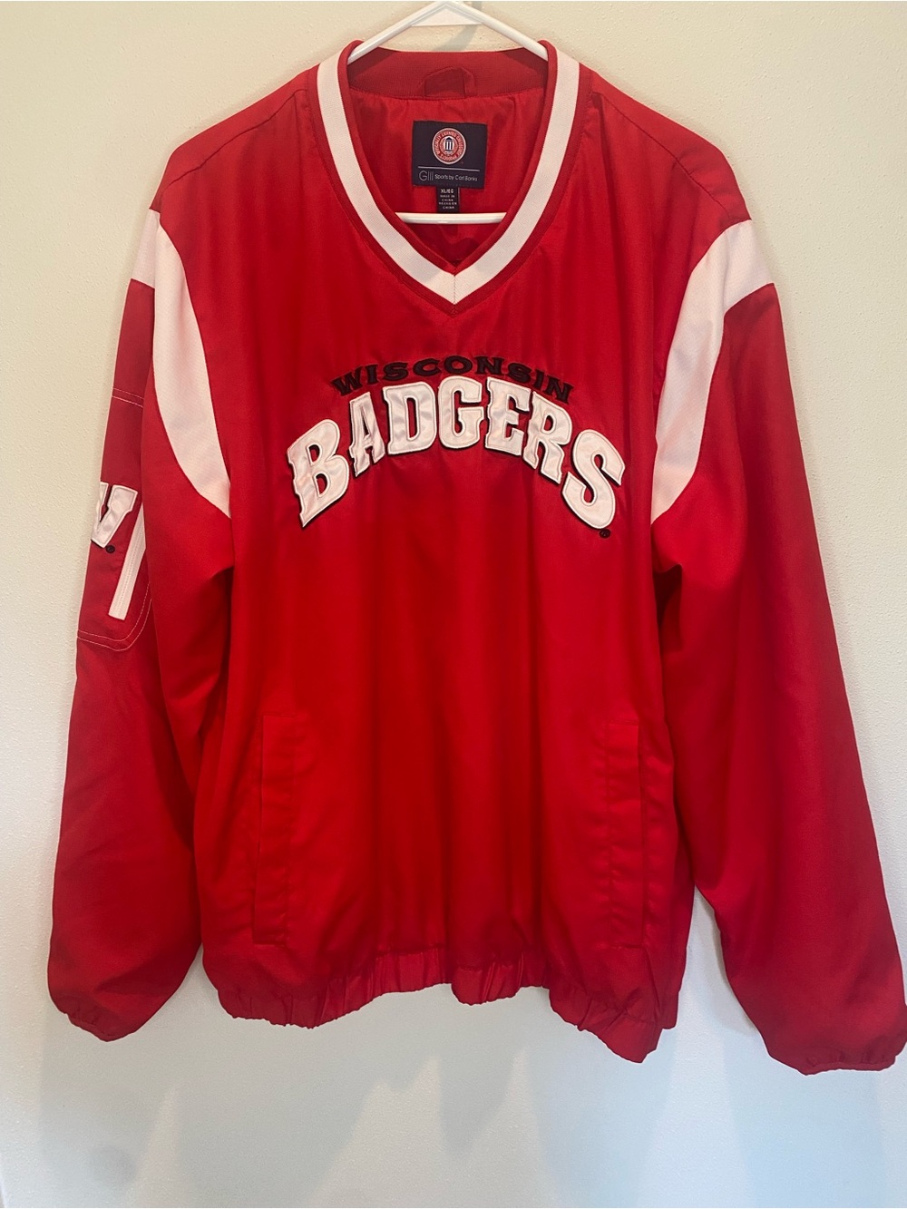Wisconsin Badgers Red Windbreaker Jacket - Men’s XL